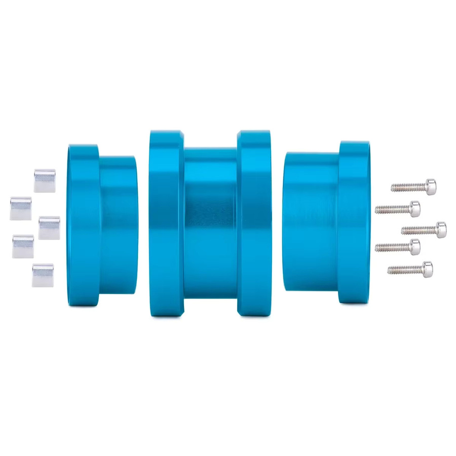 Tamiya Beadlock Felgennabe, Aluminiumlegierung, Blau, Upgrade-Teile - Bild 4