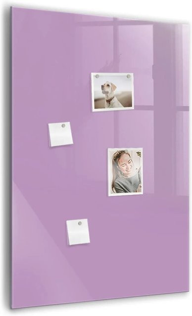 Tulup Magnettafel aus Glas in Fliederfarben, B: 70 cm, H: 100 cm - Bild 1
