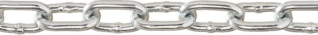 Conacord Rundstahlkette Form A verzinkt in Silber Durchmesser: 5 mm Meterware - Bild 1