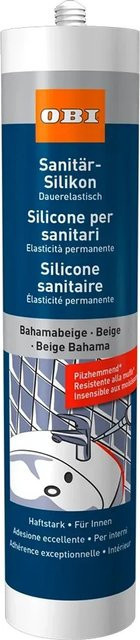 OBI Sanitär-Silikon Bahama in Beige, schimmelresistent, 310 ml - Bild 1