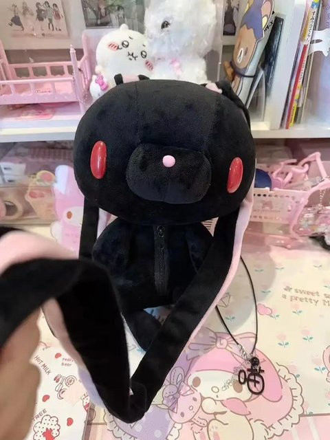 Yiran toy Düsterer Bär mit rotem Auge Hase Plüschrucksack, ab 14 Jahre - Bild 1