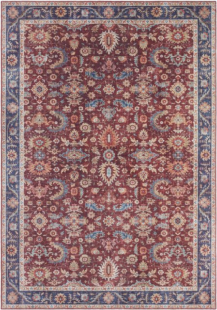 NYVI Teppich Asmar in Bordeaux-Rot, orientalisches Design für dein Wohnzimmer, B/T: 80 x 200 cm - Bild 1