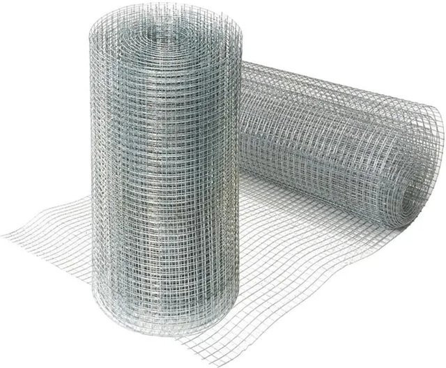 Karat Volierendraht Verzinkter Drahtzaun Silber, Maschenweite: 12,7 mm, Höhe: 50 cm, Länge: 10 m - Bild 1