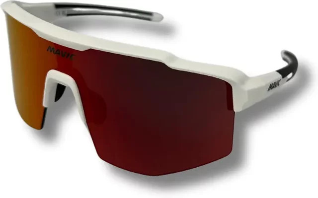 Mavic MVS Sonnenbrille, semi_rimless, wrap, weiß, Unisex - Bild 1