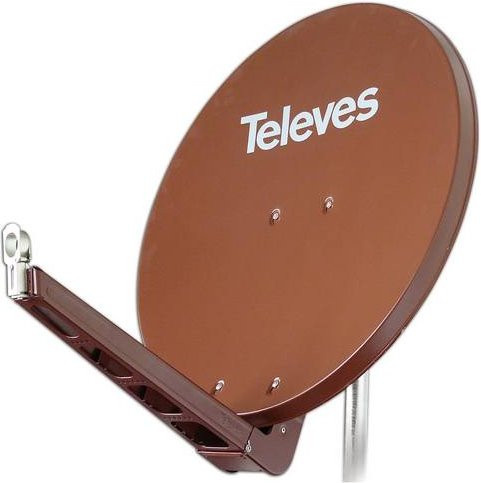 Televes QSD-Line Offset Satellitenantenne S75QSD-Z in Braun, Reflektorgröße: 75 x 85 cm - Bild 1