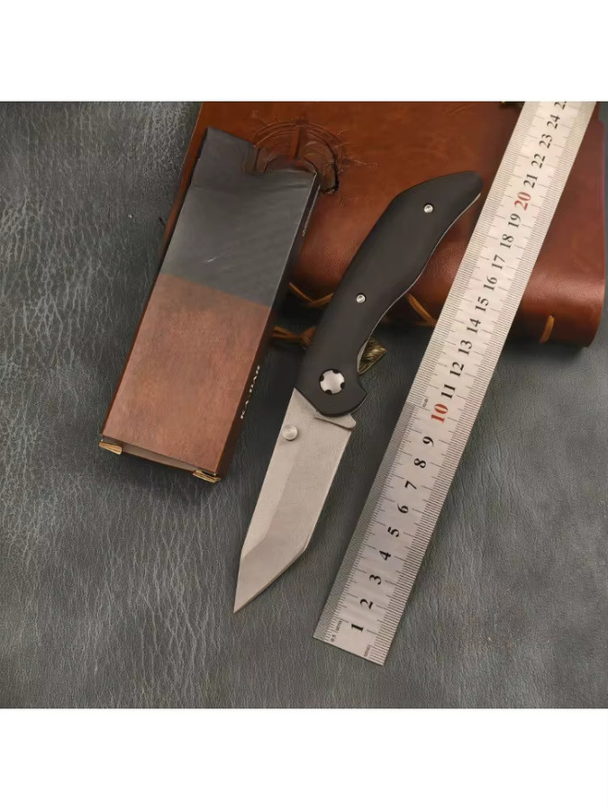7506 Wilderness Outdoor Camping Klappmesser mit 440C Klinge und schwarzem Nylon-Glasfaser-Griff als EDC-Überlebensmesser - Bild 4