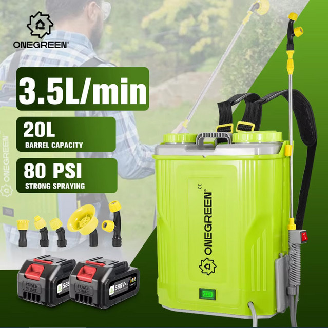 Elektrischer Akku-Sprayer Makita LXT für Landwirtschaft und Garten, 20 l, Grün, passend für Makita 18V Akkus - Bild 1