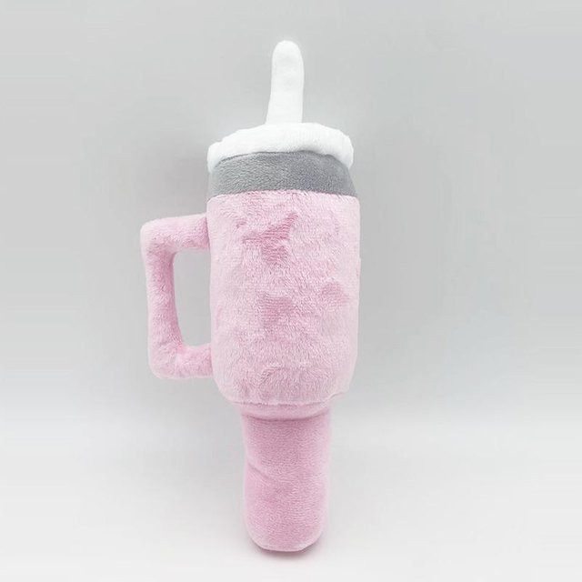 Plüschtier für Haustiere, Wasserflaschenform, rosa, XS - Bild 1