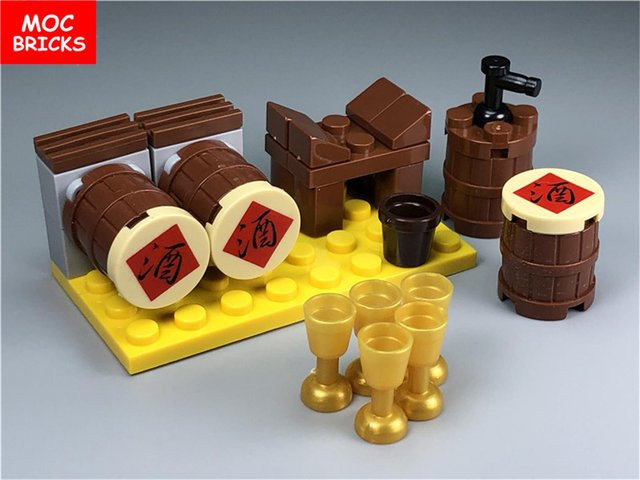 Yiran toy MOC Bausteine Büro Möbel Teekultur Schreibtisch Konstruktionssteine 6–12 Jahre - Bild 1