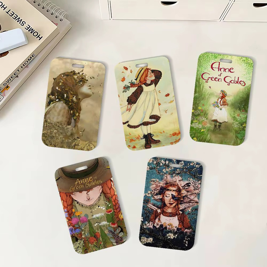 Anime Anne of Green Gables Ausweishalter mit Umhängeband für Schule und Büro in Multicolour - Bild 2