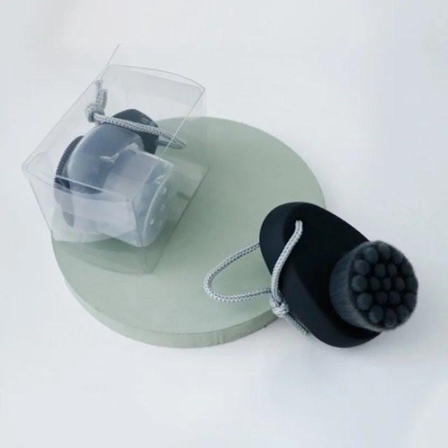 Cxbfg Doppelseitige Gesichtsreinigungsbürste, Nylonborsten und Silikonkopf, Unisex - Bild 1