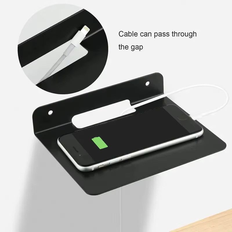 MovingMic Wandmontierte Lautsprecherhalterung aus Metall in Schwarz für Lautsprecher und Router - Bild 4