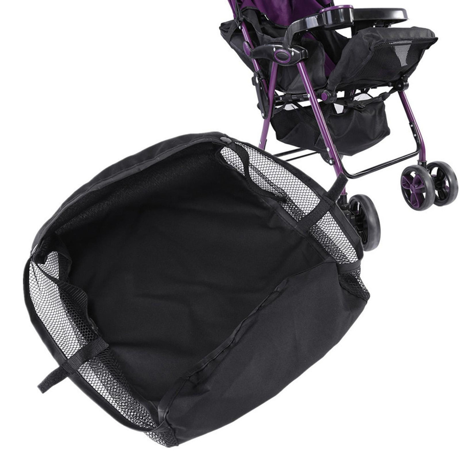 TOMTOP JMS Aufbewahrungskorb für Kinderwagen und Buggy aus Oxford-Stoff in Schwarz - Bild 2