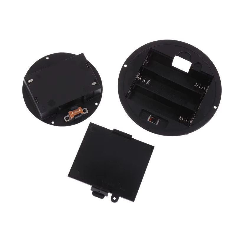 SD&HI Batteriehalterung für 3 AAA oder AA Batterien mit Schalterabdeckung, Schwarz - Bild 3