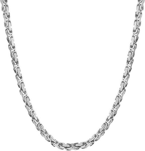 Halskette Edelstahl, Silber Farbe, Box Kette, Unisex - Bild 1