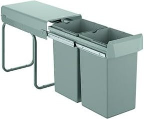 Grohe Blue Mülltrennsystem Einbausystem, zweifach, grau, Breite: 30 cm, 2x 15 l - Bild 1