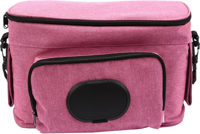 Olympia Kinderwagen Organizer für Buggy in Pink mit 2 Getränkehaltern und Aufbewahrung für Windeln und Spielzeug - Bild 1