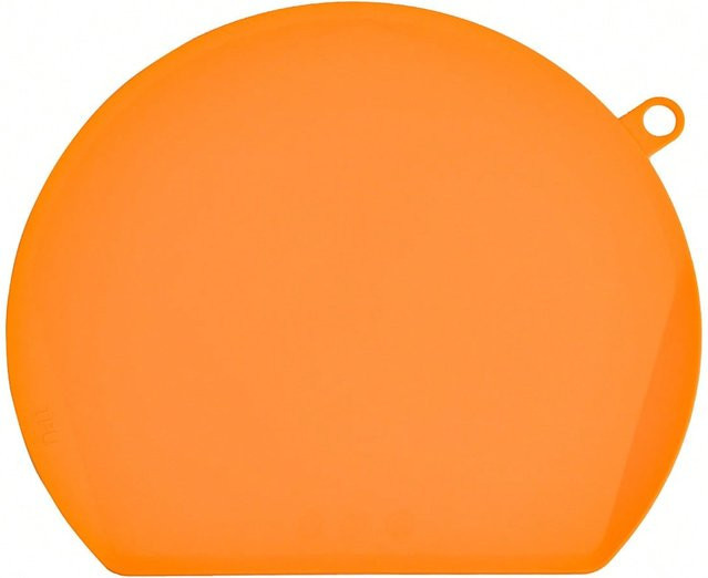 Faltbares rundes Schneidebrett von XYNN aus Kunststoff in Orange und Bunt - Bild 1