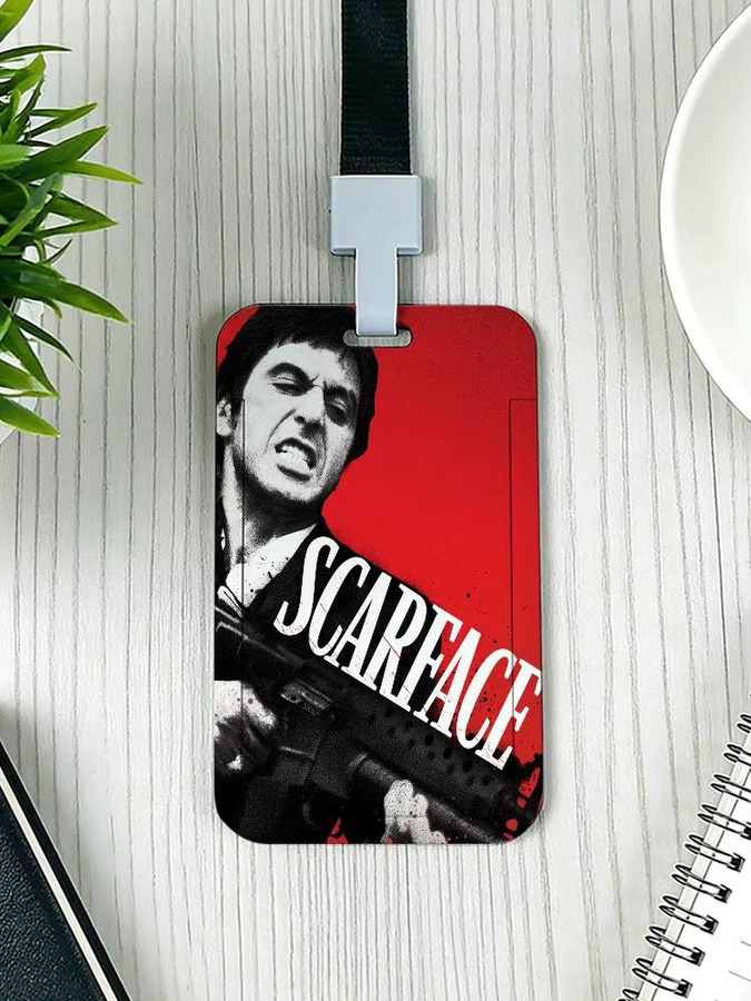 S-Scarface 1983 Premium Ausweishalter mit Lanyard und langlebiger Kartenhülle aus Kunststoff für Mitarbeiter und Profis - Bild 6