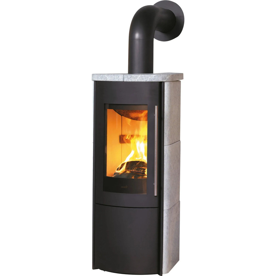 Hark Kaminofen Lova ECOplus RUA aus Naturstein in Grau mit 6 kW Leistung und Automatik - Bild 2