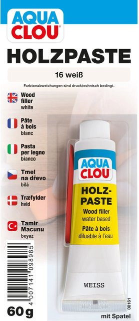 Clou Holzpaste Dispersion Weiß 60 g - Bild 1