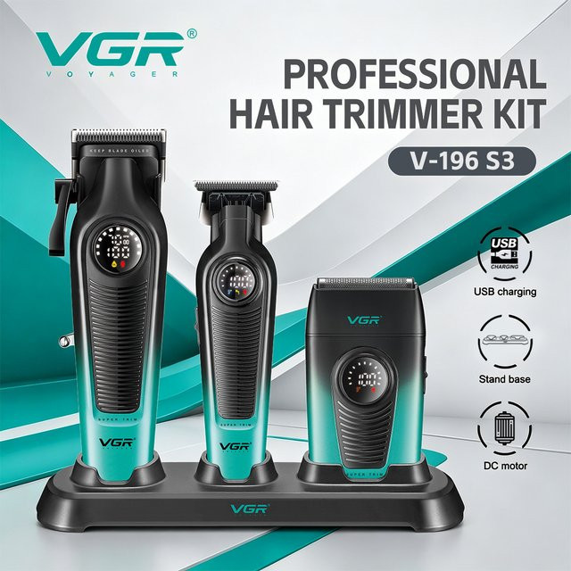 VGR Haarschneidemaschine, Kabellos, Herren, Gold Black - Bild 1