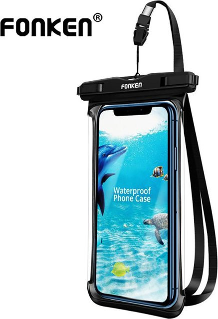 FONKEN Wasserdichte Unterwasser-Handyhülle für Apple iPhone, Huawei, Xiaomi und Samsung in Weiß - Bild 1