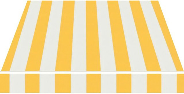 Spettmann Kassettenmarkise VC 1000 aus Aluminium mit Polyacryl-Tuch, Farbe Gelb-Weiß, Gestell Anthrazit, B/T/H: 400 x 250 cm