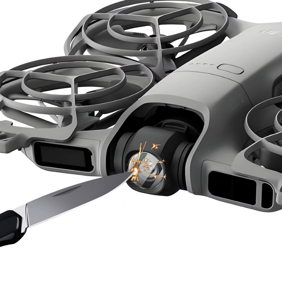 DJI Neo 2 Objektivschutz aus transparentem HD-Hartglas als kratzfeste Schutzfolie - Bild 7