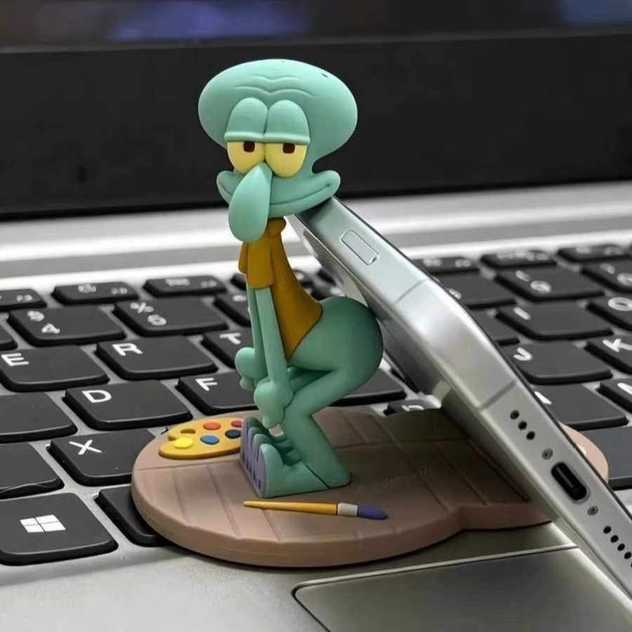 Bandai SpongeBob Schwammkopf Thaddäus Handyhalterung, Anime-Figur - Bild 2