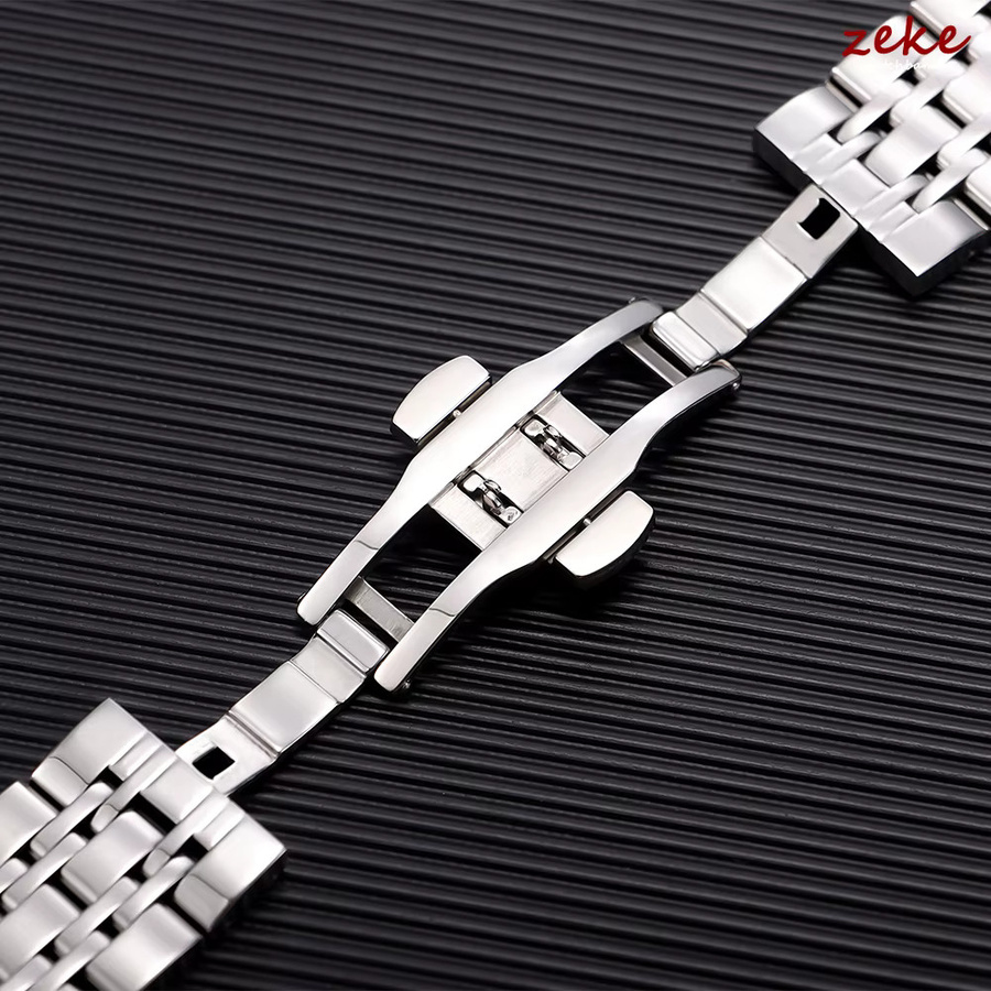 crazyband Smartwatch Ersatzarmband Edelstahl, Silber, Unisex - Bild 3