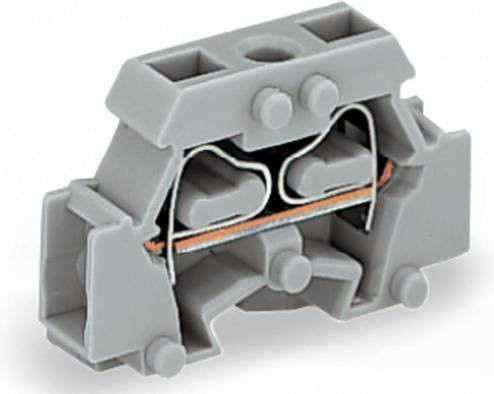 WAGO 261-411 Einzelklemme 6mm Zugfeder Grau 200 Stück - Bild 1