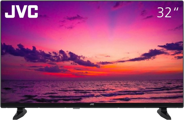 JVC LT-32VH4355 LCD-TV mit LED-Technik in Schwarz, 80 cm (32 Zoll), HD Ready, DVB-T2/DVB-C/DVB-S2, mit HDMI und USB-A - Bild 1