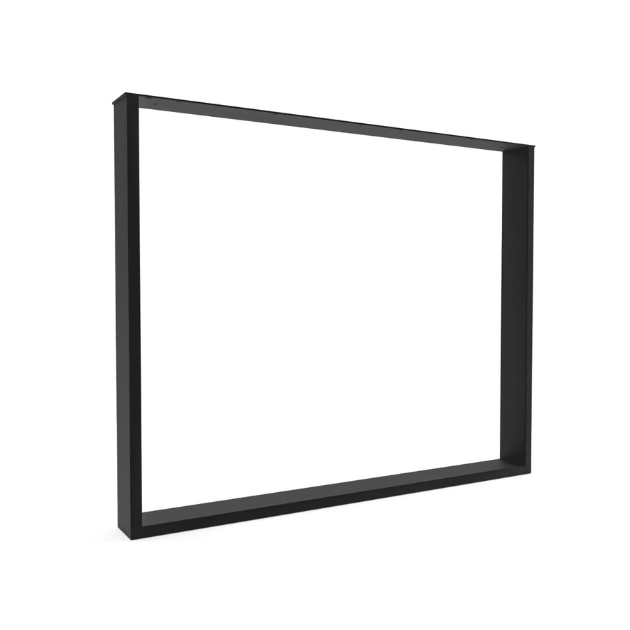 HEVVA Tischkufe BASEL Tischbein aus Metall in Schwarz Matt, Tiefe: 90 cm, Höhe: 72 cm - Bild 2