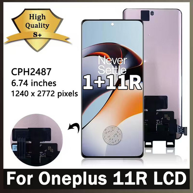 OnePlus 11R AMOLED LCD Display mit Touchscreen Digitizer Montage in Schwarz, 6,74 Zoll - Bild 1