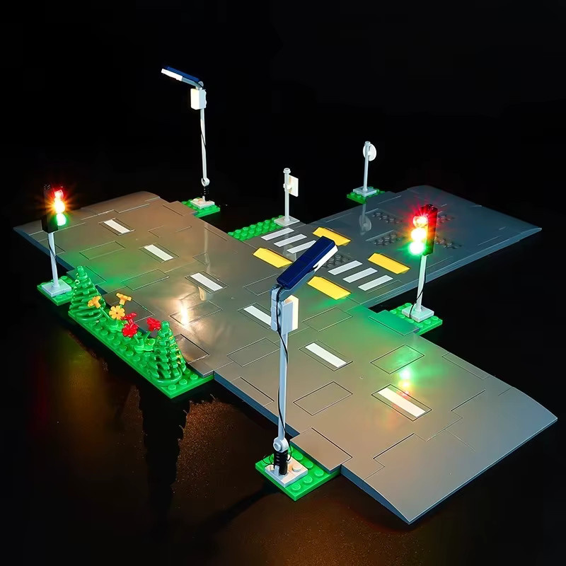 LED-Beleuchtungsset für LEGO City 60304 Straßenplatten in Multicolor mit Klemmsystem - Bild 2