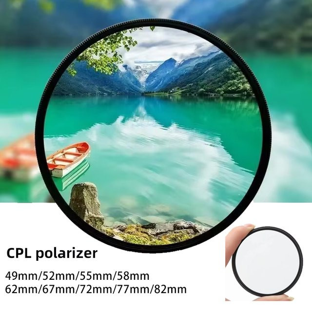 JAOUCAM CPL-Filter Zirkularer Polarisationsfilter für Nikon Canon Sony Fujifilm Olympus Kameraobjektive - Bild 1