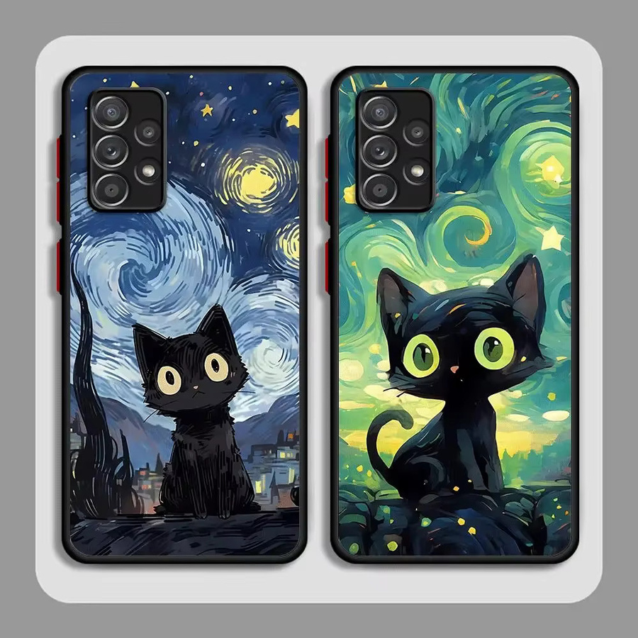 Starry Sky Cat Handyhülle für Samsung Galaxy A-Serie Cover - Bild 3