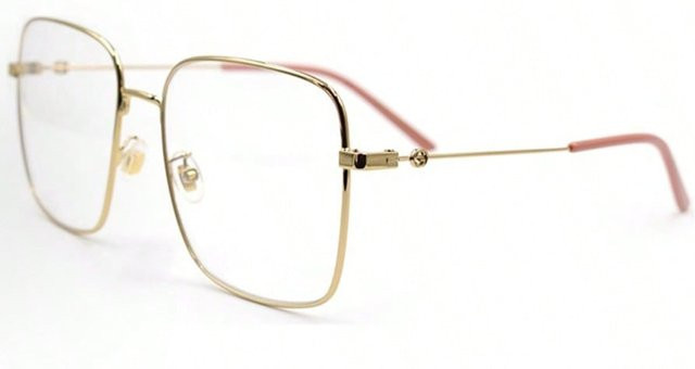Gucci GG0445O Korrektionsbrille, Vollrand, square, Metall, gold, Damen - Bild 1