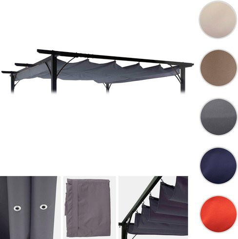 MVG Ersatzbezug für Pergola MVG-C42, Farbe: Grau, Breite: 320 cm, Höhe: 250 cm - Bild 1