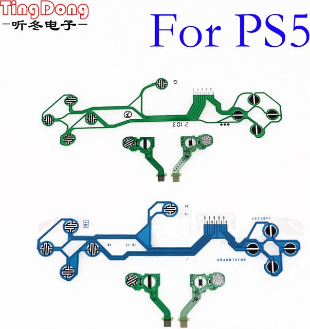 TingDong Flexibles Ersatz-Flachbandkabel für PS5 Controller Leitfähiger Film Ersatzset - Bild 1