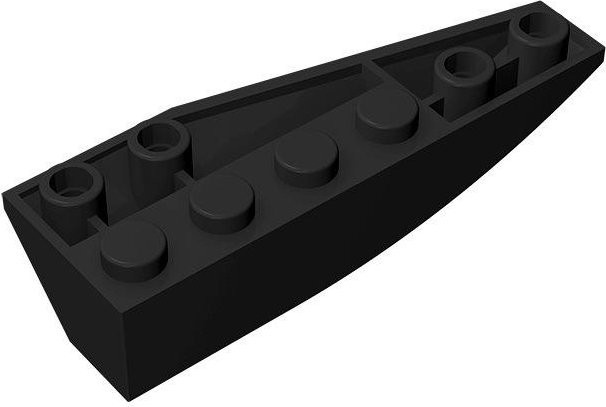 IAJIALE Keil Gebogen Invertiert 6x2 Rechts Baustein Zubehör 20-teiliges Set schwarz - Bild 1