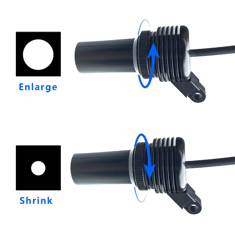 Ginghealy 5W ENT-Stirnlampe in Schwarz mit 40000 Lux, verstellbarer Lichtpunkt und Gürtelclip für Dental-Lupen und Laborgebrauch - Bild 2