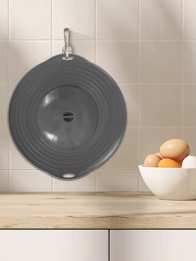 Willstar Silikon-Topfdeckel Set aus 2 Stück für Töpfe und Pfannen von 15 bis 28 cm, Anti-Überlauf und staubdicht, zusammenklappbarer Spritzschutz für Herd und Mikrowelle - Bild 7