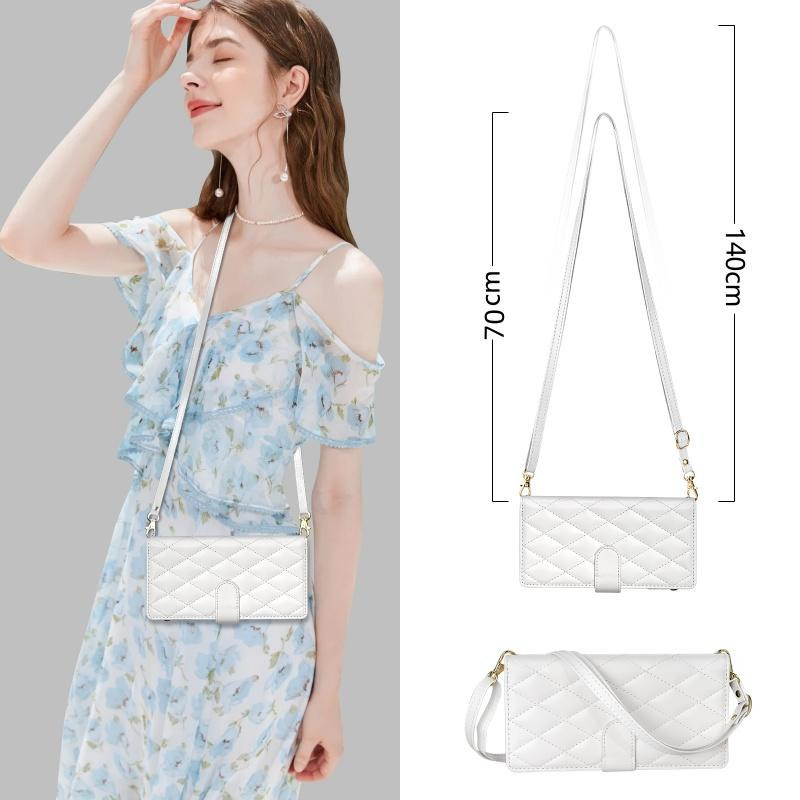 Samsung Crossbody Lanyard Leder Handyhülle mit Reißverschluss Geldbörse für Galaxy S25 Edge S24 Ultra S23 FE S22 S21 S20 Plus Note 20 Flip Cover - Bild 1