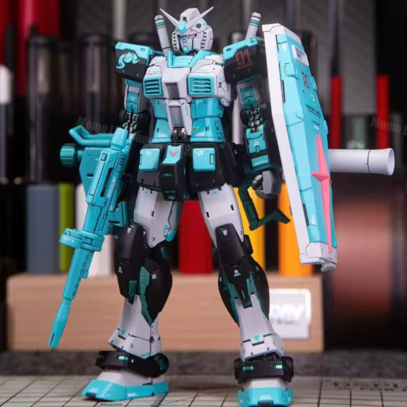 Bandai RG RX-78-2 PB Limited RG Miku Color 2.0, Bausatz, Actionfigur, Roboter, Plastikmodell - Bild 3