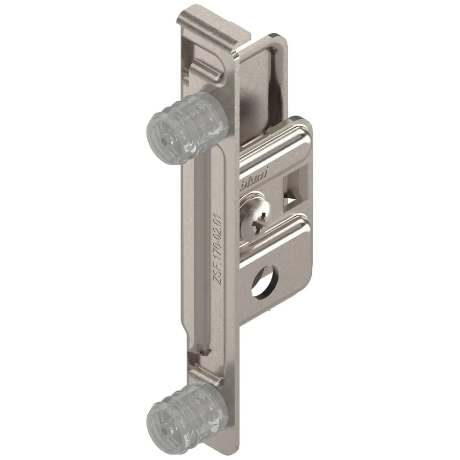 Blum Frontbefestigung Metabox Zarge M K H Pressversion Rechts aus vernickeltem Stahl in Silber - Bild 2
