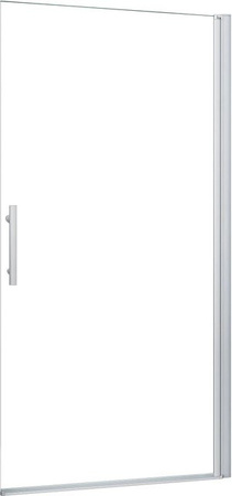 AICA Walk In Duschkabine mit Pendeltür aus ESG-Glas in Weiß, B: 90 cm, H: 185 cm