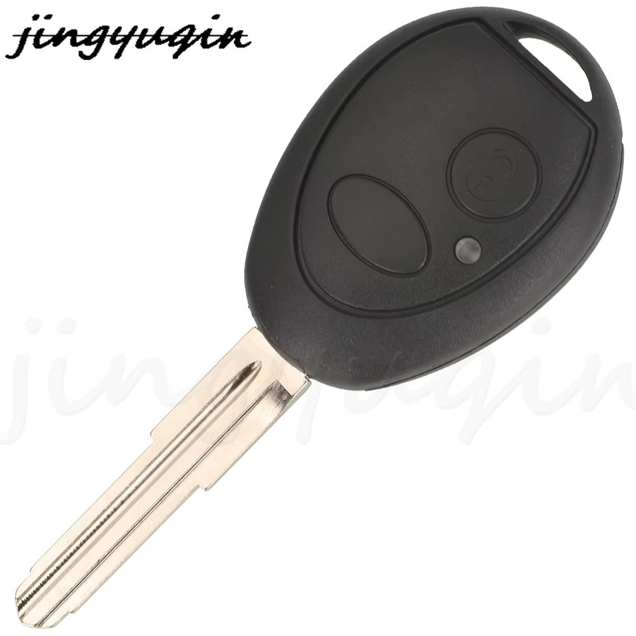Jingyuqin Auto Fernbedienung mit 2 Tasten für BMW Mini Cooper R53 R50, MG7 und Land Rover Discovery, 315/433 MHz, PCF7931, Schwarz - Bild 2