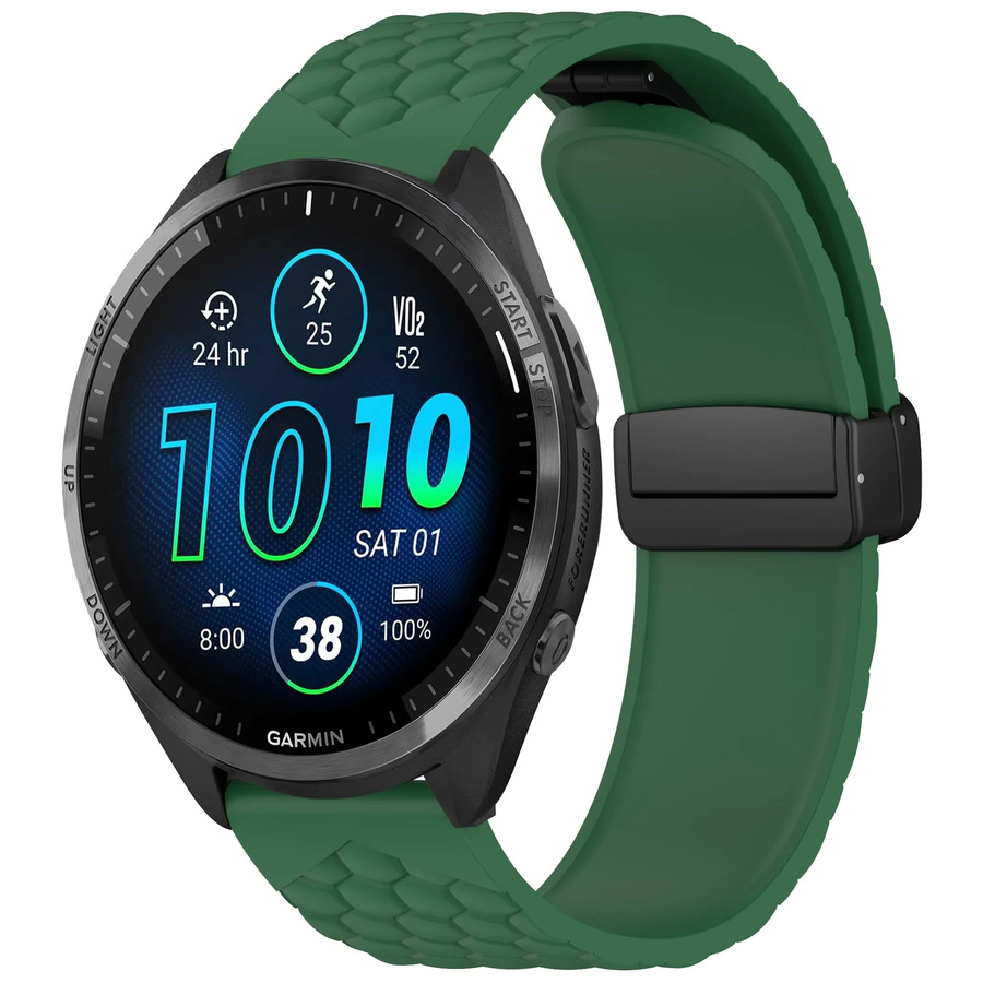 Hiyii Uhrenarmband Silikon, 22 mm, Schwarz, Garmin - Bild 2